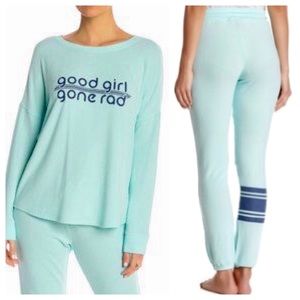 Free Press Light Teal Lounge Outfit
